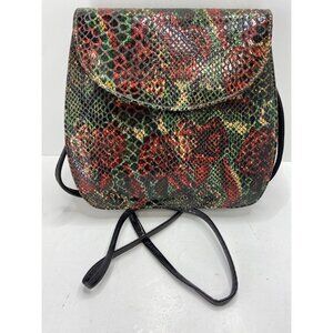 Proxy Women's Snakeskin Shoulder Bag With Removable Strap 8X8 Multi-Color Print
